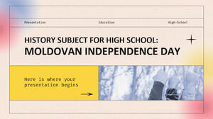 Geschichtsfach für die Oberschule: Moldauischer Unabhängigkeitstag