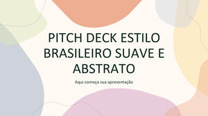 Weiches abstraktes brasilianisches ästhetisches Pitch-Deck