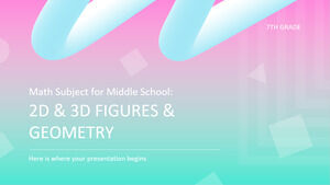 中學數學科目 - 7 年級：2D 和 3D 圖形與幾何