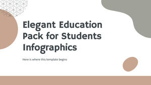 Elegante pacchetto educativo per studenti Infografica