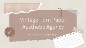 Vintage Torn Paper Aesthetic Agency