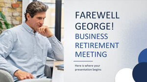 وداعا جورج! اجتماع تقاعد العمل
