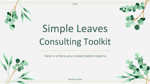 Kit de ferramentas de consultoria de folhas simples