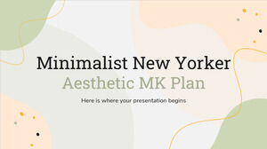 Minimalistyczny plan New Yorker Aesthetic MK