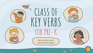Class of Key Verbs for Pre-K