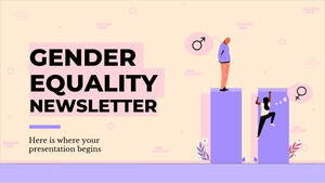 Buletin informativ privind egalitatea de gen