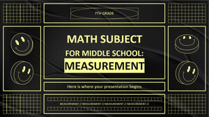 مادة الرياضيات للمدرسة الإعدادية - الصف السابع: القياس