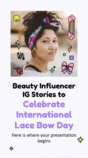 Histórias de IG de influenciadores de beleza para comemorar o Dia Internacional do Laço