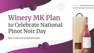와이너리 MK, 국립 피노 누아의 날 기념 계획