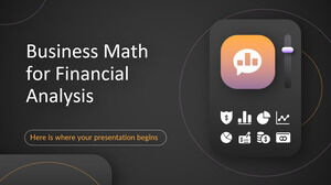 Matemáticas empresariales para el análisis financiero