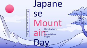 Minithema zum japanischen Bergtag