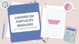 Cuaderno temático brasileño para relato de caso clínico