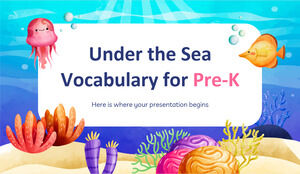 Under the Sea Vocabolario per Pre-K