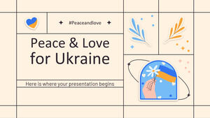우크라이나를 위한 평화와 사랑