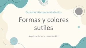 Subtle Shapes & Colors Education Pack for Students