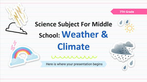 Научный предмет для средней школы - 7 класс: погода и климат