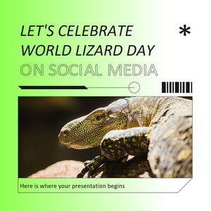 Let's Celebrate World Lizard Day on Social Media - IG Posts