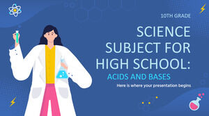 Materia di scienze per la scuola superiore - 10th Grade: Acidi e basi