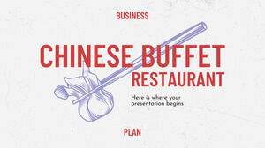 Plan d'affaires du restaurant buffet chinois
