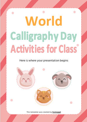 Actividades del Día Mundial de la Caligrafía para la clase