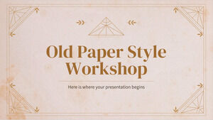 Atelier de stil vechi de hârtie