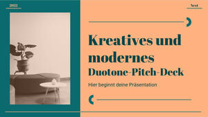 Kreatives und modernes Duotone Pitch Deck