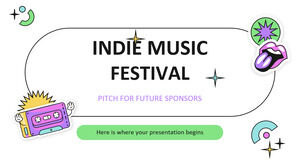 Proposta de festival de música indie para futuros patrocinadores