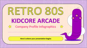复古 80 年代 Kidcore Arcade 公司简介信息图表