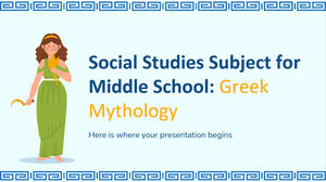 Ortaokul Sosyal Bilgiler Konusu: Yunan Mitolojisi