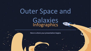 Infografica dello spazio esterno e delle galassie