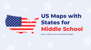 Mappe degli Stati Uniti con gli Stati per la scuola media