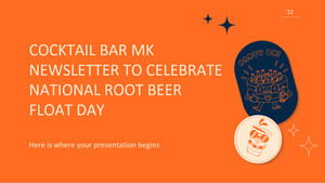 National Root Beer Float Day를 기념하는 Cocktail Bar MK 뉴스레터