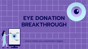 Avance de la donación de ojos