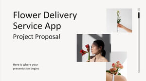 Proposition de projet d'application de service de livraison de fleurs