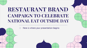 Campagna del marchio del ristorante per celebrare la giornata nazionale del cibo fuori casa