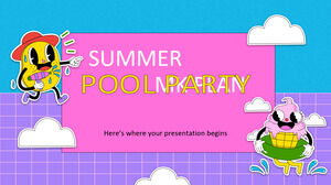 Fiesta en la piscina de verano Plan MK