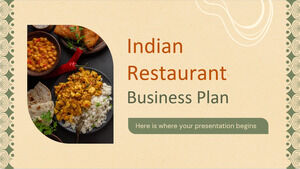 Бизнес-план индийского ресторана