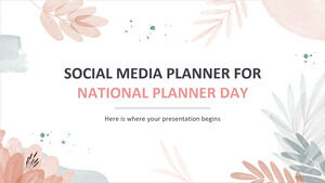 Social Media Planner for National Planner Day