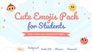 Simpatico pacchetto di emoji per studenti