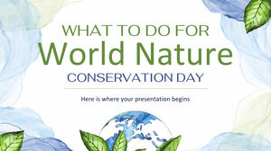What To Do For World Nature Conservation Day