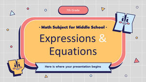 중학교 수학 과목 - 7학년: 표현 및 방정식