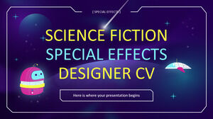 Lebenslauf eines Science-Fiction-Spezialeffektdesigners