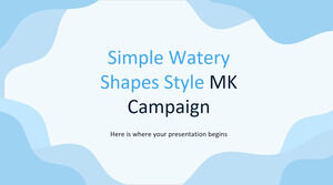 简单的水形状风格 MK 运动