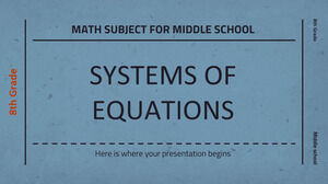 中学数学科目 - 8 年级：方程组