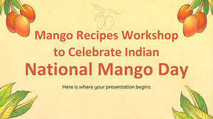Taller de recetas de mango para celebrar el Día Nacional del Mango de la India
