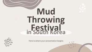 한국의 진흙 던지기 축제