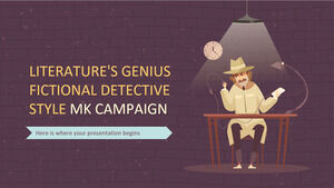 Campagne MK Genius Fictional Detective Style de la littérature