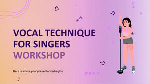 Vocal Technique for Singers Workshop