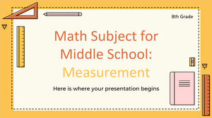 Matematică pentru gimnaziu - Clasa a VIII-a: Măsurarea