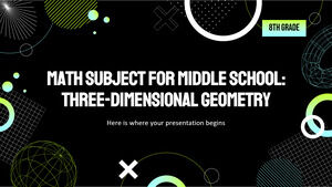 Mathematikfach für die Mittelschule – 8. Klasse: Dreidimensionale Geometrie